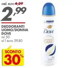Italmark Deodoranti uomo/donna dove offerta