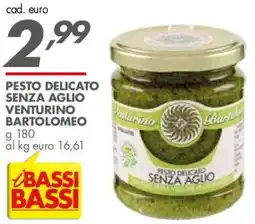 Italmark Pesto delicato senza aglio Bartolomeo offerta