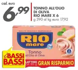Italmark Tonno all'Olio di Oliva Rio Mare offerta