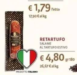 Oasi Retartufo salame al tartufo estivo offerta