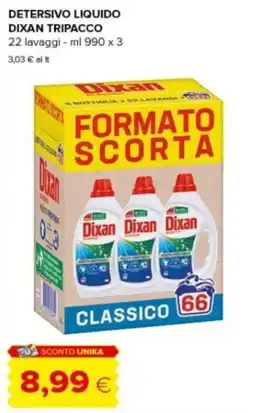 Oasi Detersivo liquido Dixan tripacco classico offerta
