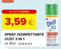 Oasi Spray disinfettante Oust 3 in 1 offerta