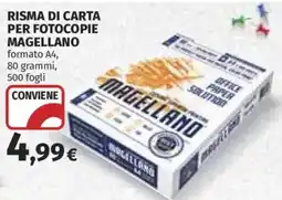 Ipercoop Risma di carta per fotocopie Magellano offerta
