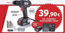 Ipercoop Kit trapano avvitatore Coop offerta