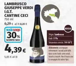 Ipercoop Lambrusco Giuseppe Verdi offerta