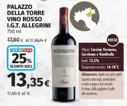 Ipercoop Palazzo della Torre Vino Rosso I.G.T. Allegrini offerta