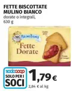 Ipercoop Fette biscottate Mulino Bianco offerta