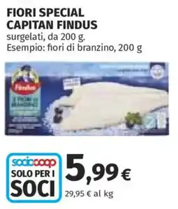 Ipercoop Fiori special capitan findus offerta