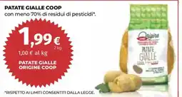Ipercoop Patate gialle Origine Coop offerta
