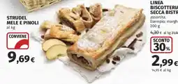 Ipercoop Strudel mele e pinoli offerta