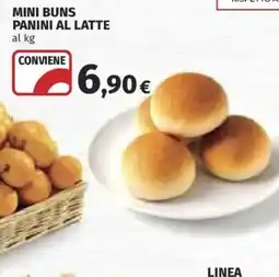 Ipercoop Mini buns panini al latte offerta