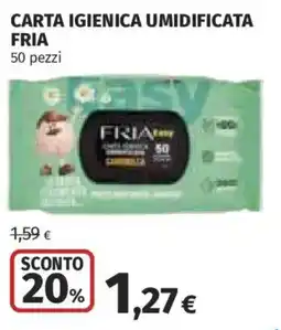 Ipercoop Carta igienica umidificata Fria offerta