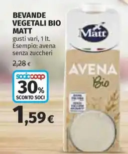 Ipercoop Avena Bio Matt offerta