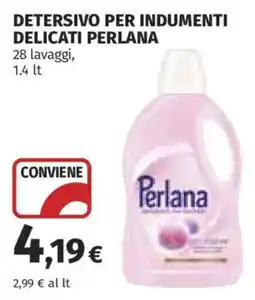 Ipercoop Detersivo per indumenti delicati Perlana offerta