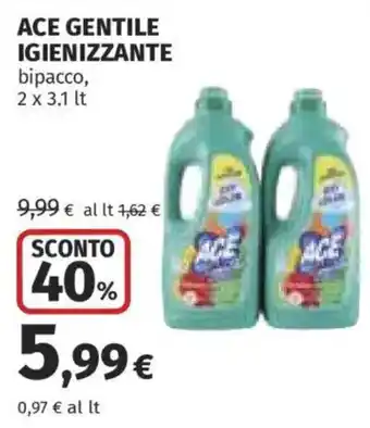Ace gentile igienizzante