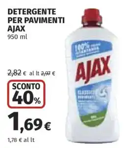 Ipercoop Detergente per pavimenti Ajax offerta