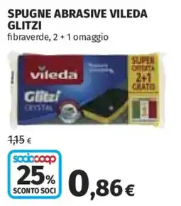 Ipercoop Spugne abrasive Vileda Glitzi offerta