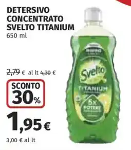 Ipercoop Detersivo concentrato Svelto Titanium offerta