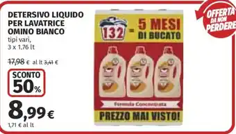 Detersivo liquido per lavatrice Omino Bianco