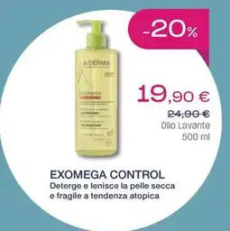 BENU Farma A-Derma Exomega Control offerta