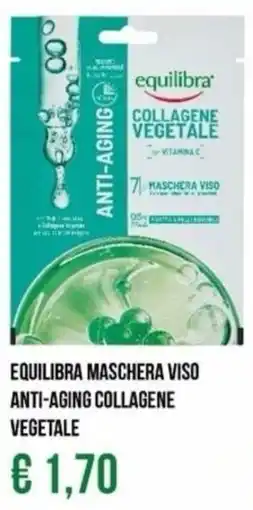 Beauty Si Equilibra maschera viso anti-aging collagene vegetale offerta