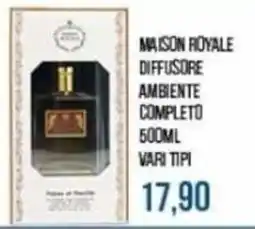 Beauty Si Maison Royale diffusore ambiente completo offerta