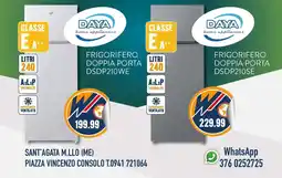 New Wondertech Frigorifero doppia porta Daya offerta