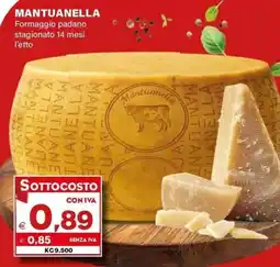 Boningros Cash and Carry Mantuanella Formaggio padano offerta