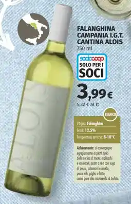 Ipercoop Falanghina Cantina Alois offerta