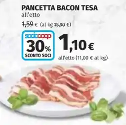 Ipercoop Pancetta bacon tesa offerta