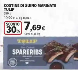 Ipercoop Costine di suino marinate Tulip offerta