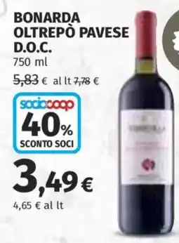 Ipercoop Bonarda Oltrepò Pavese D.O.C. offerta