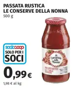 Ipercoop Passata rustica le conserve della nonna offerta