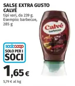 Ipercoop Salse extra gusto Calvé offerta
