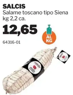 GrosMarket Salcis Salame toscano tipo Siena offerta