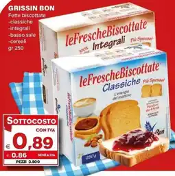 Boningros Cash and Carry Grissin Bon Fette biscottate offerta