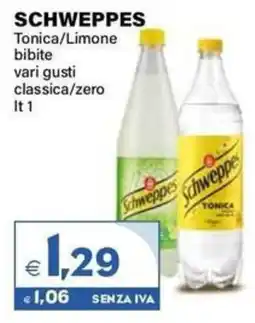 Boningros Cash and Carry Schweppes Tonica/Limone bibite classica/zero offerta