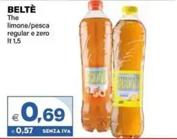 Boningros Cash and Carry Beltè The limone/pesca regular e zero offerta