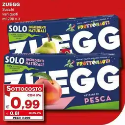Boningros Cash and Carry Zuegg Succhi offerta