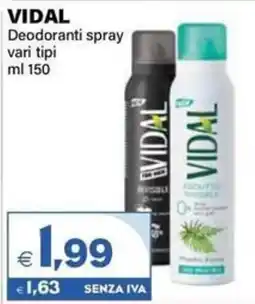 Boningros Cash and Carry Vidal Deodoranti spray offerta