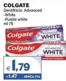 Boningros Cash and Carry Colgate Dentifricio Advanced White/Purple white offerta