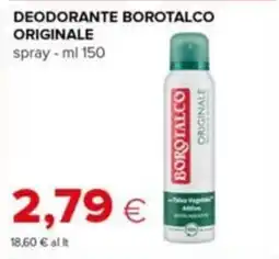 Tigre Deodorante Borotalco Originale offerta