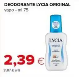 Tigre Deodorante Lycia Original offerta