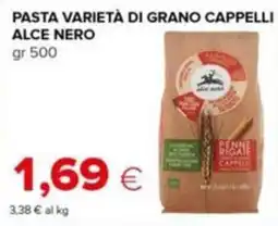 Tigre Pasta varietà di grano cappelli alce nero offerta