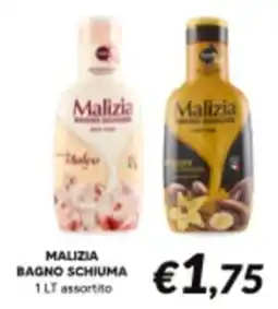 Supermercati Visotto Malizia bagno schiuma offerta