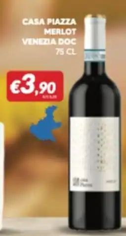 Supermercati Visotto Casa Piazza Merlot Venezia DOC offerta