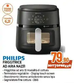 Ipercoop Philips friggitrice ad aria na231 offerta