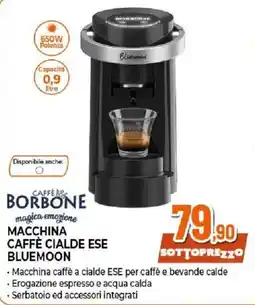 Ipercoop Macchina caffè cialde ESE Bluemoon offerta