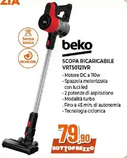 Ipercoop Scopa ricaricabile Beko offerta