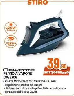 Ipercoop Rowenta ferro a vapore DW4308 offerta